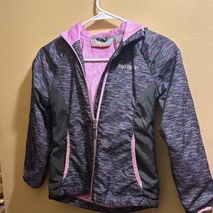 Free Country Kids' Pink and Black Puffer Jacket